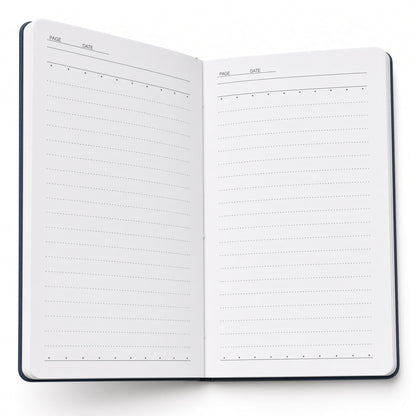 YASSIN Double Tone Notebook – A5 Ruled, 192 Pages, 8 mm Lines, 70 GSM, Elastic Closure, Pen Holder with TR3 Pen - No: 1321