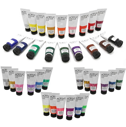 مجموعة ألوان أكريليك من آرت رينجرز، 36 لونًا (عادي/ نيون/ معدني/ لامع)، 22 مل، رقم المنتج: FEA3622T-2 