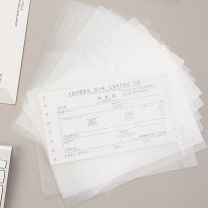 M&G Chenguang A4 Transparent File Covers – 10 Pieces, Clear Plastic Document Sleeves for School, Office & Filing - No: ADM95187