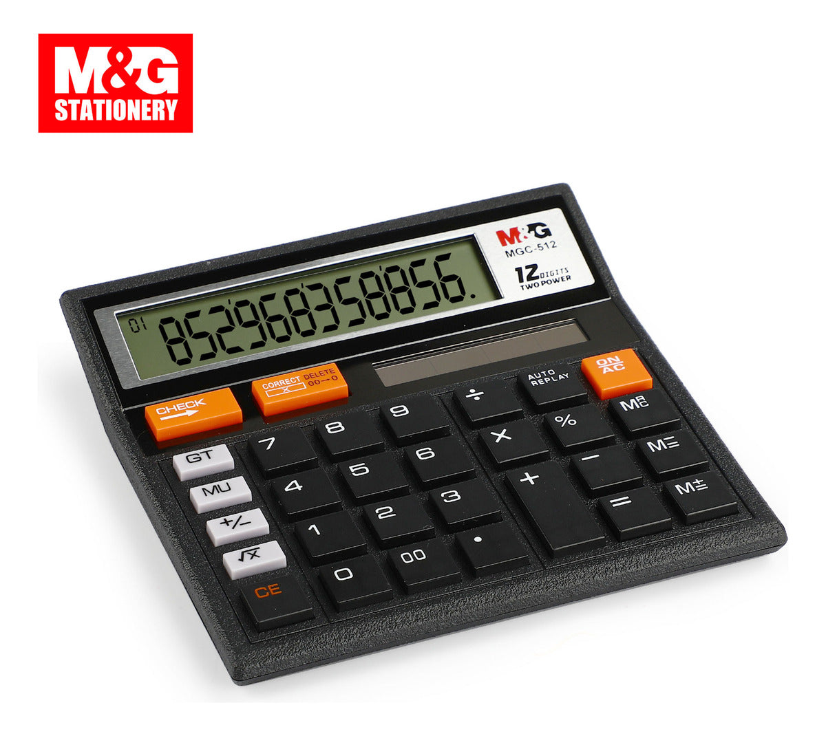 آلة حاسبة M&amp;G Chenguang، تصميم موثوق به ذو 12 رقمًا لدقة عالية في المكتب، شاشة كبيرة، موفرة للطاقة، متينة، إلكترونيات الأعمال - رقم: ADG981K4