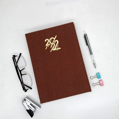 Classic Premium Leather Diary Calendar Colored paper 2022 - B5