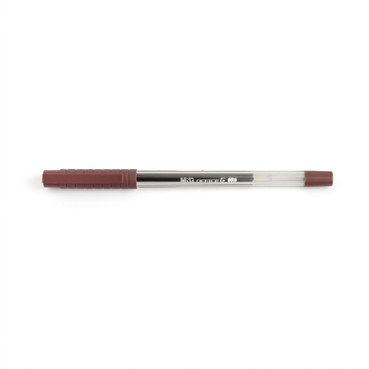M&G Office G 0.5mm brown gel pen No.13271 studio white background