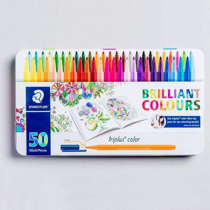 Steadtler  Pack of Triplus Fineliner in metal box 50pcs - No:NR 334