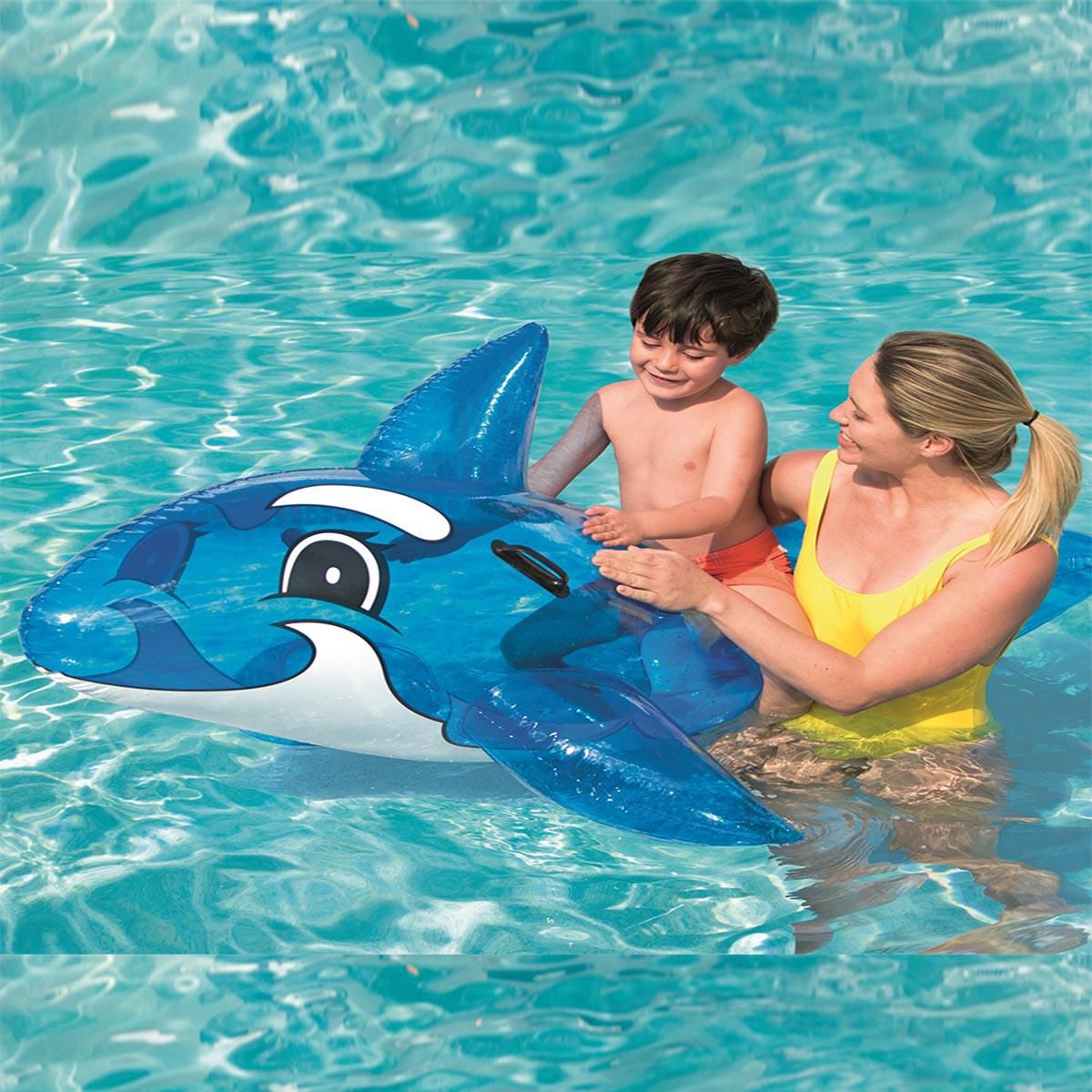 Bestway Transparent Shark Rider 1.57m x 94cm No: 41037