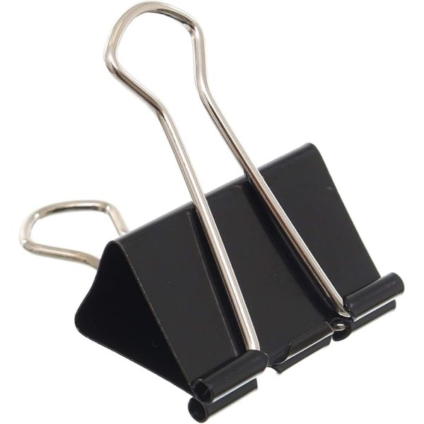 M&G Chenguang Binder Clips – Strong Clamping Force, Assorted Sizes for Office, School & Home Organization - 1pack