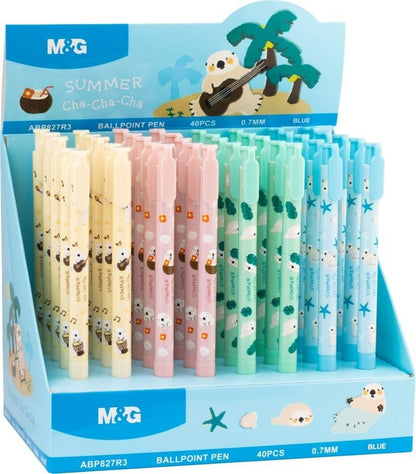 M&G Chenguang Summer Cha-Cha-Cha Ballpoint Pen 0.7 mm - No:ABP827R3