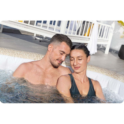 حوض استحمام ساخن قابل للنفخ من بيست واي لاي-زي-سبا روم، موفر للطاقة، مزود بنظام نفاث ذكي، أبعاده 201 سم × 201 سم × 71 سم، مع تحكم عبر تطبيق، يتسع لـ 5-7 أشخاص - رقم المنتج: 6001M