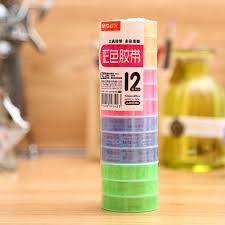 Pack of 12 Small Coloured Tapes M&G