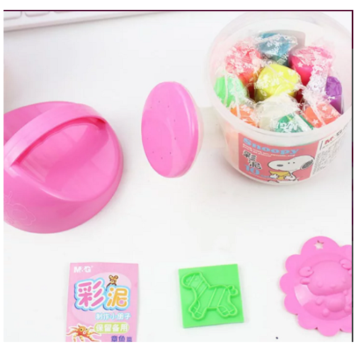 M&G Snoopy Modeling Clay 12 Colors in Bucket No: AKE04039 - 1pcs