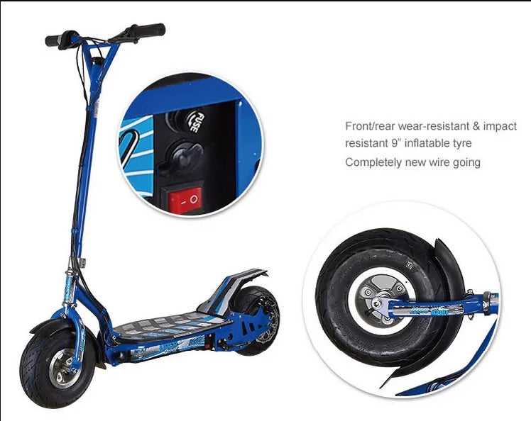 UberScoot 300W 36V Stand Up Electric Scooter with Seat - No: ES03-300W