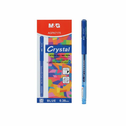 M&G Chenguang Crystal Smooth Gel pen 0.38mm Blue - 1pcs - No:AGPA7175