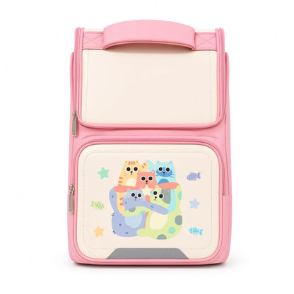 M&G Chenguang 16.5-Inch Kids School Backpack – Lightweight Waterproof School Bag with Cute Cat Design - No: ABB904R7A