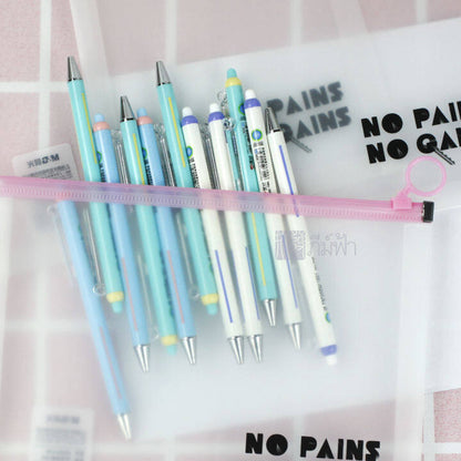 M&G Chenguang plastic zipper Stationery bag clear zip lock A5 - No:ADMN4156