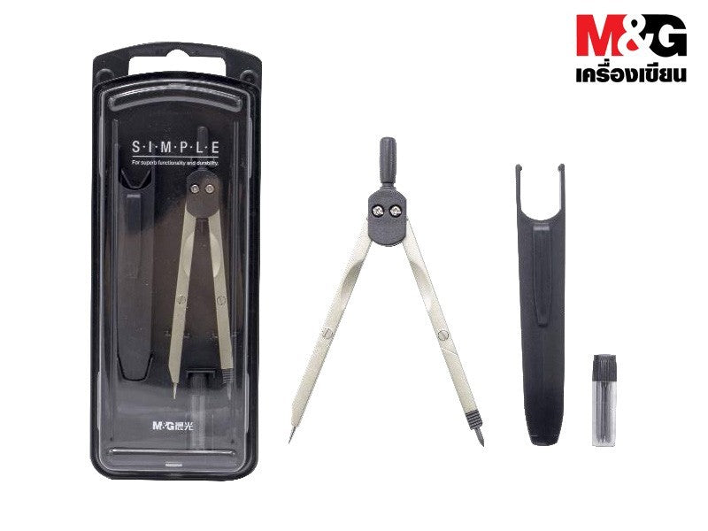 M&G Chengguang Simple Metal Compass Professional Mechanical Drawing - No:ACS90899