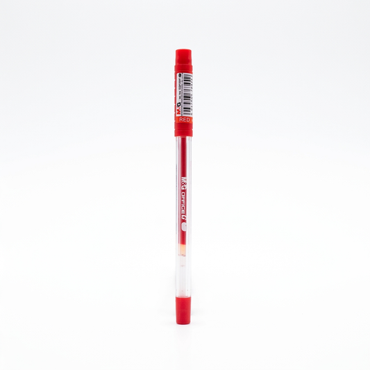 M&G Office G 0.5mm red gel pen No.13271 studio white background