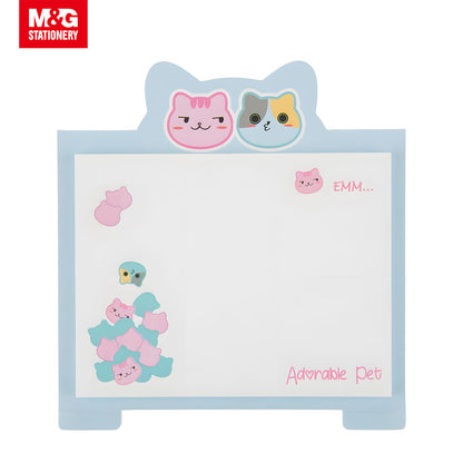 M&G Chenguang Adorable pet Sticky Notes For Students 40 Sheets 76 * 100mm - White - 1pcs - No: AS34V191