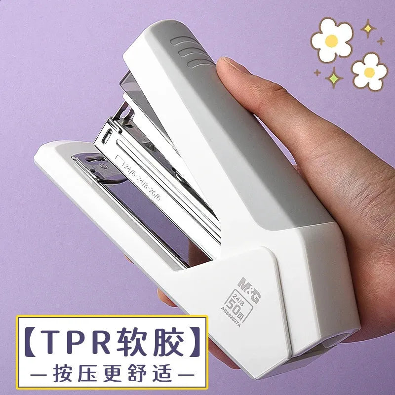 M&G Chenguang Power Saving Stapler – Heavy Duty 50 Sheets, Compatible with 24/6, 26/6 & 24/8 Staples - 1pcs - No: ABS92897A