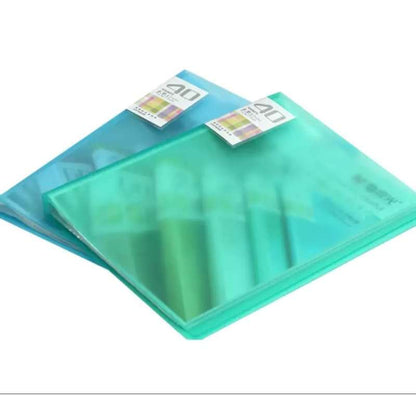 كتيب معلومات ملون شفاف من إم آند جي تشنغوانغ - 40 جيبًا - رقم: AWT90938