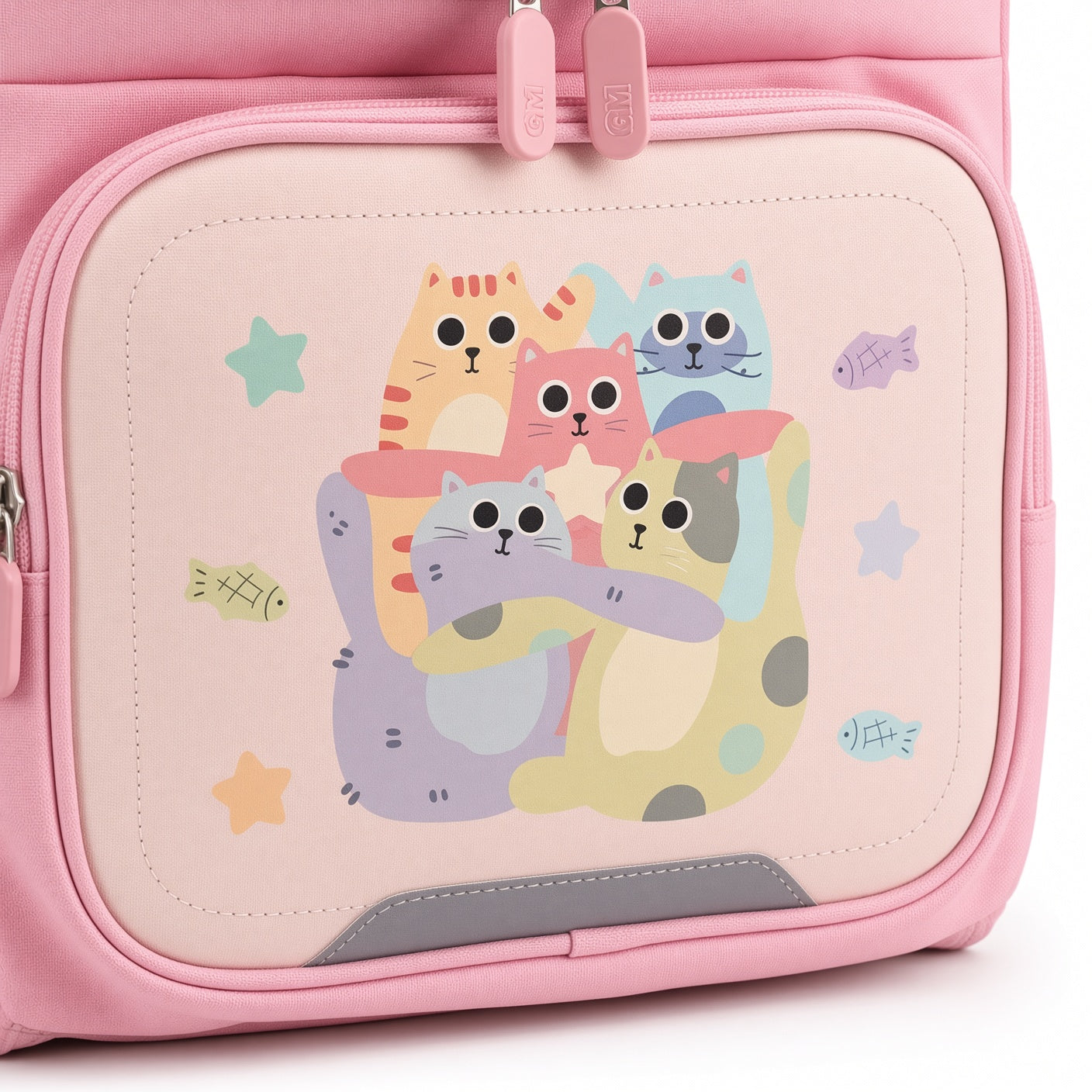 M&G Chenguang 16.5-Inch Kids School Backpack – Lightweight Waterproof School Bag with Cute Cat Design - No: ABB904R7A