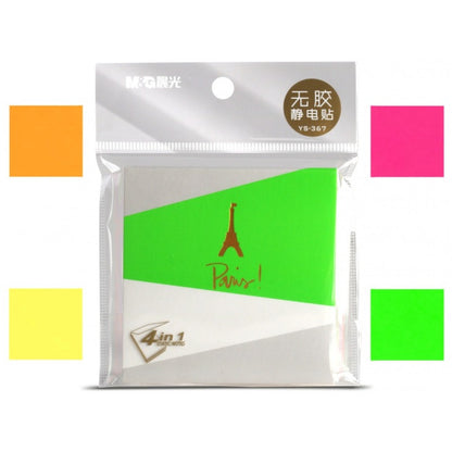 M&G Chenguang Electrostatic Notes Paris, 80 Sheets - 76X76 Mm - No:AS33Q105