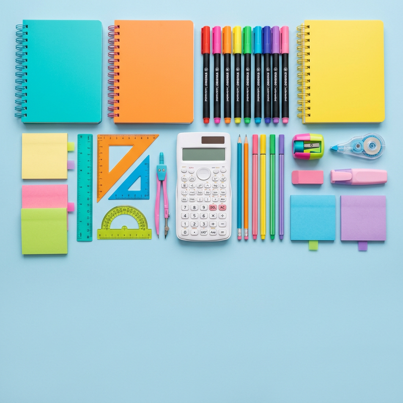 مستلزمات العودة للمدرسة من المنار - Back to school stationery