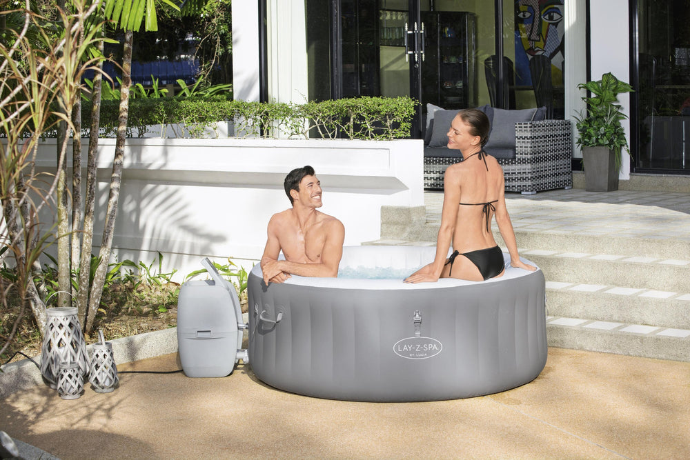 Bestway Inflatable Spa Jacuzzi 170 x 66cm Lucia AirJet 3 Grey  - 3 Seater - No:60037