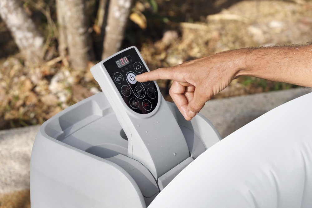 Bestway Inflatable Spa Jacuzzi 170 x 66cm Lucia AirJet 3 Grey  - 3 Seater - No:60037