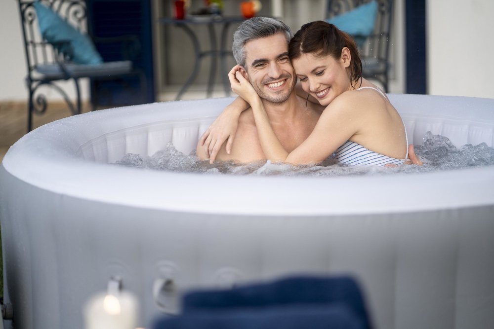 Bestway Inflatable Spa Jacuzzi 170 x 66cm Lucia AirJet 3 Grey  - 3 Seater - No:60037