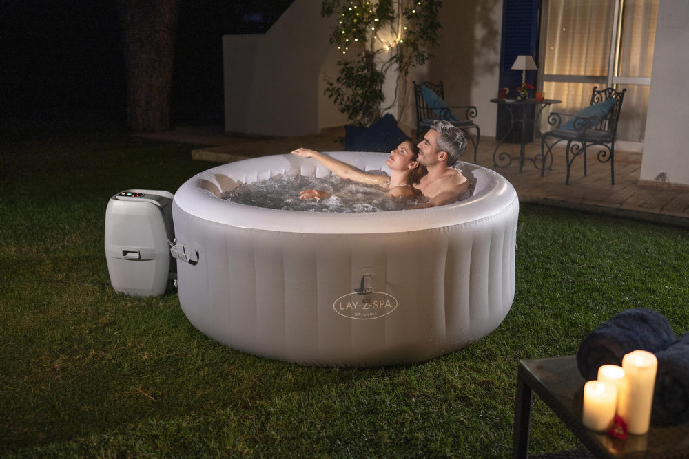 Bestway Inflatable Spa Jacuzzi 170 x 66cm Lucia AirJet 3 Grey  - 3 Seater - No:60037
