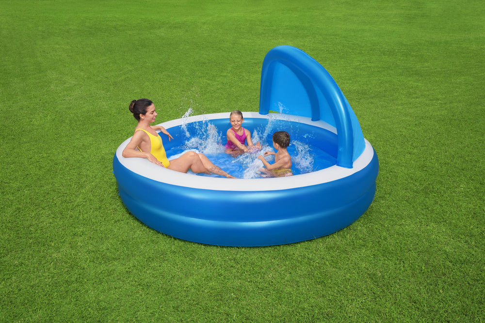 Bestway Inflatable Swimming Pool With Sunshade 241 x 140 cm - No: 54337