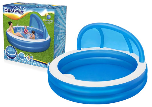 Bestway Inflatable Swimming Pool With Sunshade 241 x 140 cm - No: 54337