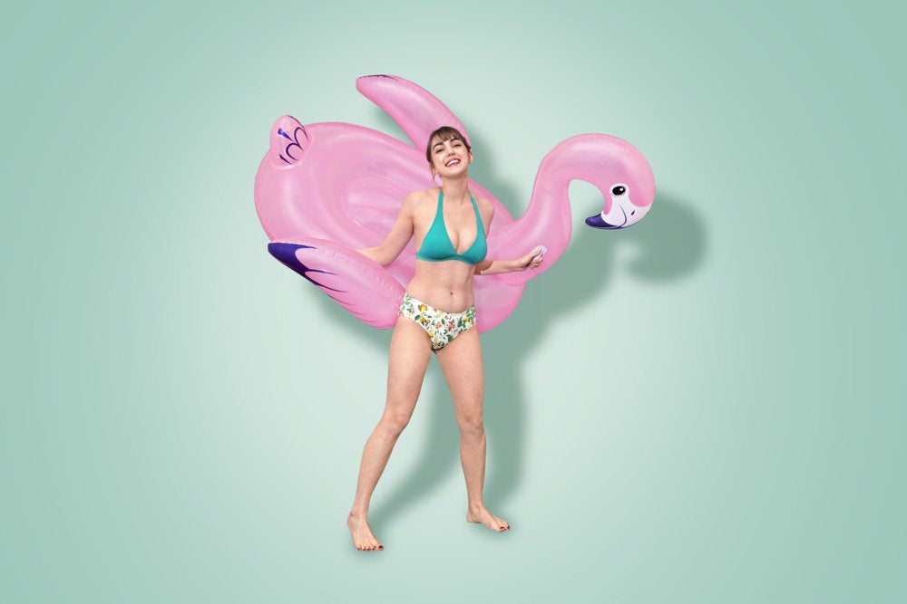 Bestway Inflatable swimming mattress Flamingo, 153 cm x 143 cm, load capacity up to 90 kg - No:41475