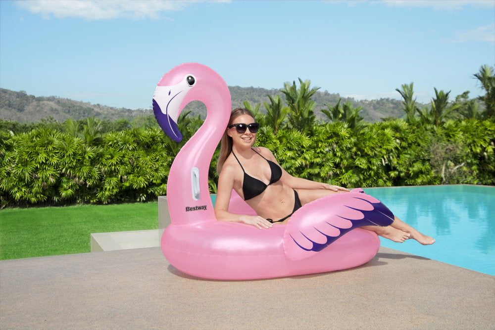 Bestway Inflatable swimming mattress Flamingo, 153 cm x 143 cm, load capacity up to 90 kg - No:41475