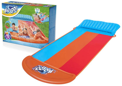 Bestway H2o-go tsunami splash ramp slide, 16ft inflatable water slide for garden slip and slide water slide for kids - 4.88 m - No: 52479