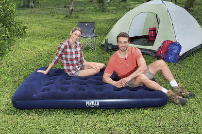 Bestway Air Mattress, Full Size with Built-In Foot Pump and Pillow 191cm * 137 * 22 cm - No:67225