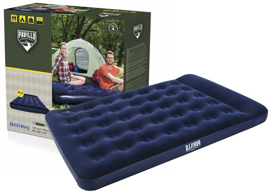 Bestway Air Mattress, Full Size with Built-In Foot Pump and Pillow 191cm * 137 * 22 cm - No:67225