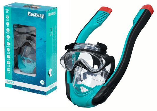 Bestway Hydro-pro seaclear flowtech snorkeling mask Full Face Snorkelling Mask. L/XL - No:24058