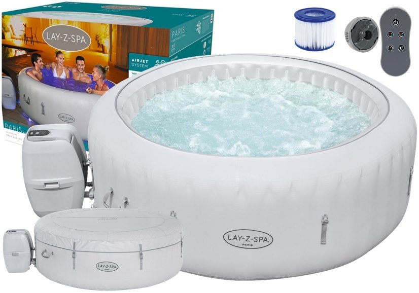 Bestway Inflatable Spa Jacuzzi with Massage and Heater Paris AirJet - No:60013