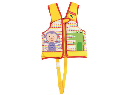 سترة نجاة من Bestway Fisher Price بأكمام خارجية وبطانة إسفنجية - رقم: 93521 