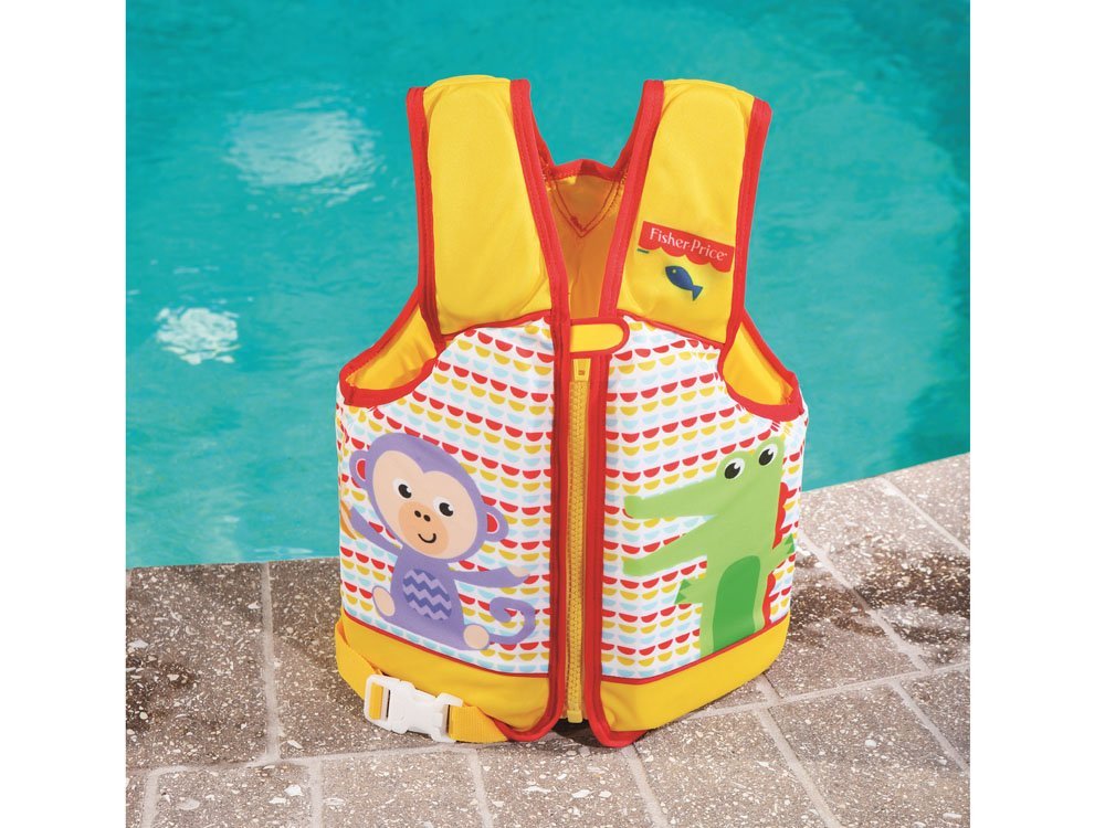 سترة نجاة من Bestway Fisher Price بأكمام خارجية وبطانة إسفنجية - رقم: 93521 