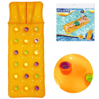 Bestway Summer Colors Floating Mat inflatable mattress with a pillow 188x71cm - No:43014