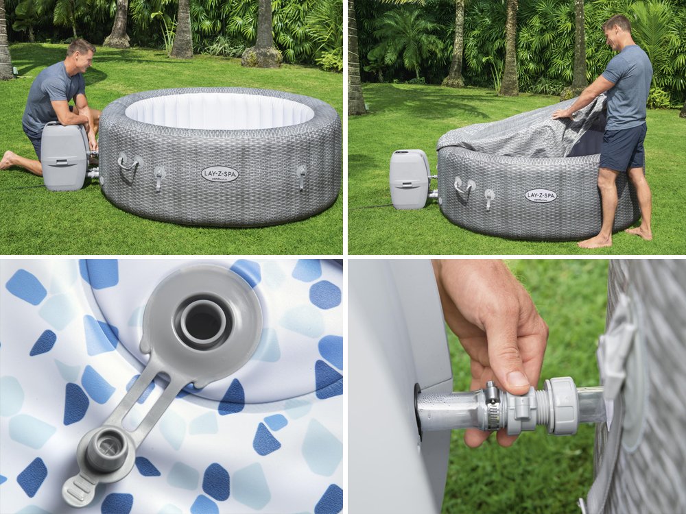 جاكوزي بيست واي لاي-زي-سبا هونولولو، يتسع لـ 4-6 أشخاص، 196 × 71 سم - رقم: 60019