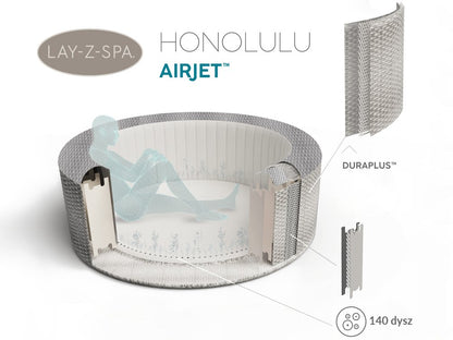جاكوزي بيست واي لاي-زي-سبا هونولولو، يتسع لـ 4-6 أشخاص، 196 × 71 سم - رقم: 60019