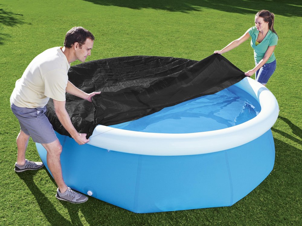 غطاء حمام السباحة Bestway Fast Set بطول 2.44 متر لحمامات السباحة فوق الأرض - رقم: 58032