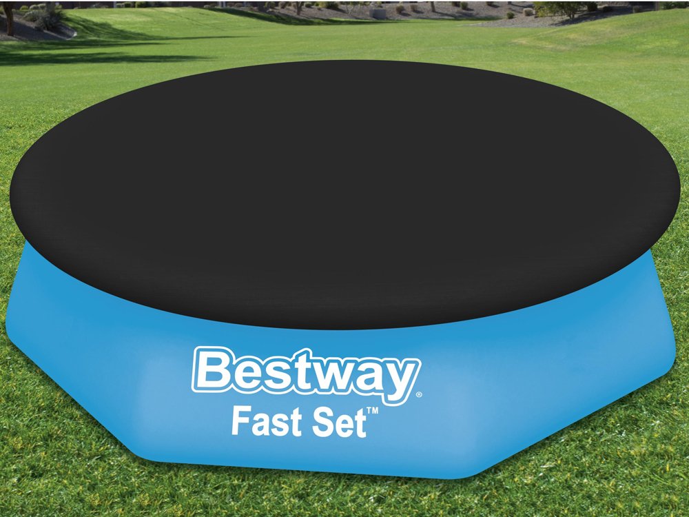 غطاء حمام السباحة Bestway Fast Set بطول 2.44 متر لحمامات السباحة فوق الأرض - رقم: 58032