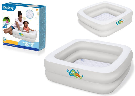 Bestway Inflatable Paddling Pool Baby Tub 86 x 86 x 25 cm No: 51116