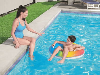 عوامة سباحة بألوان قوس قزح من بيست واي، قطرها 36 بوصة/91 سم 