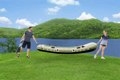 قارب مطاطي قابل للنفخ من بيست واي، يتسع لأربعة أشخاص، طراز فوياجر إكس 4، أبعاده 350×145×49 سم، رقم المنتج: 65156