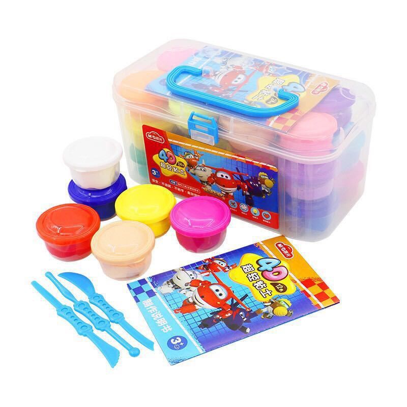 معجون تشكيل M&amp;G Chenguang فائق الخفة، رجل طائر خارق، 24 لونًا، رباعي الأبعاد - رقم: JKE03977