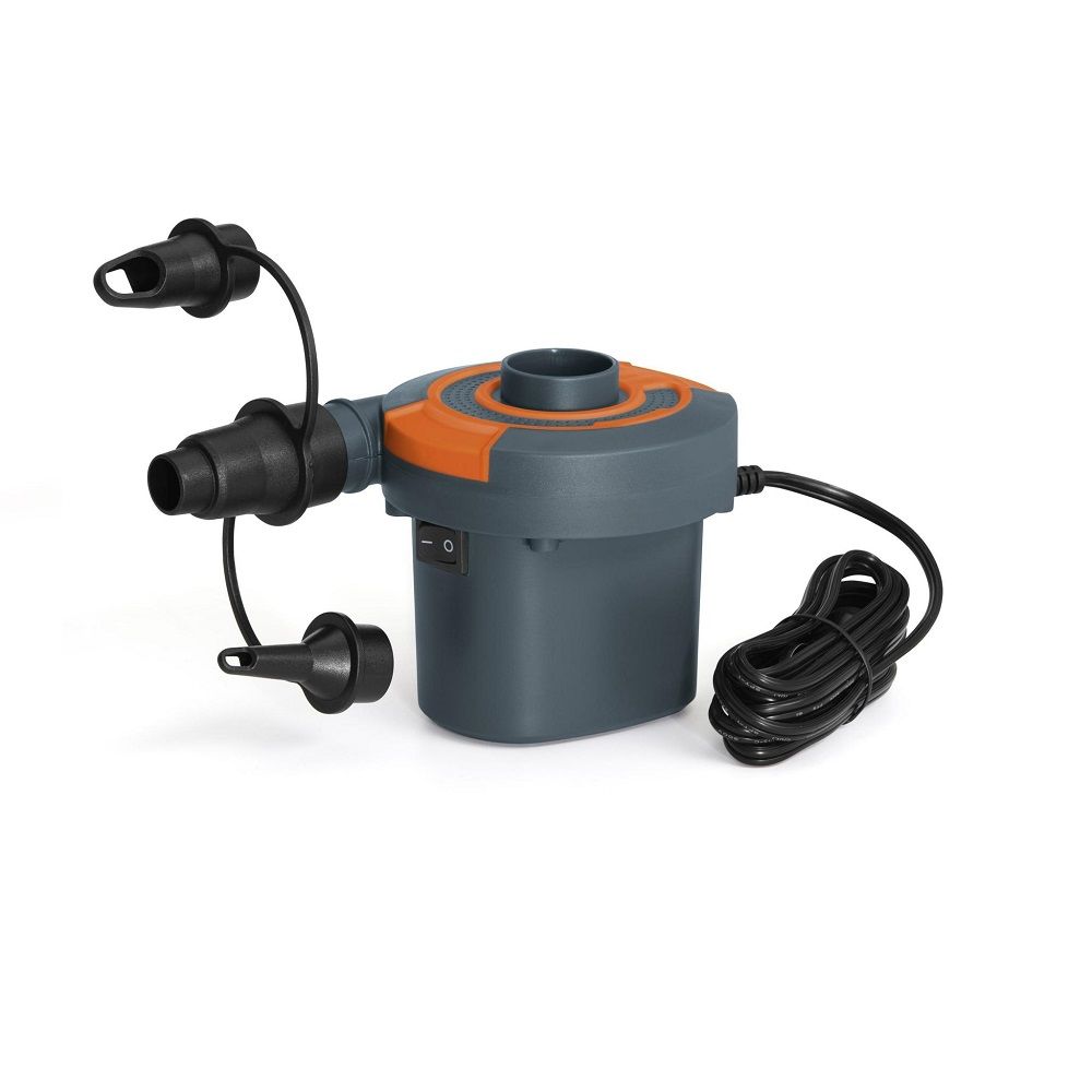 مضخة هواء كهربائية من نوع Bestway Sidewinder، مزودة بوصلة كهربائية وولاعة سجائر - رقم: 62142